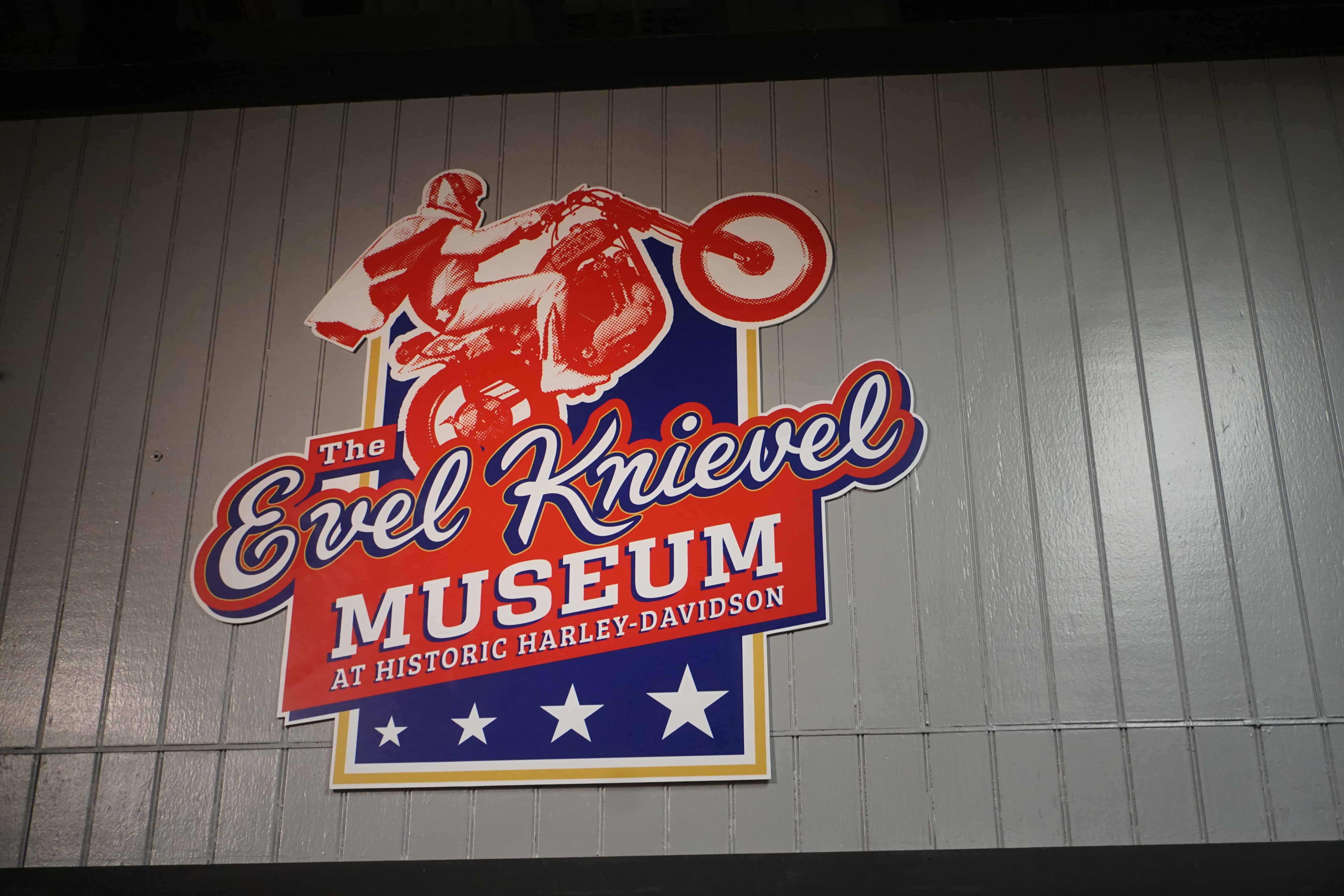 Evel Knievel Museum sign
