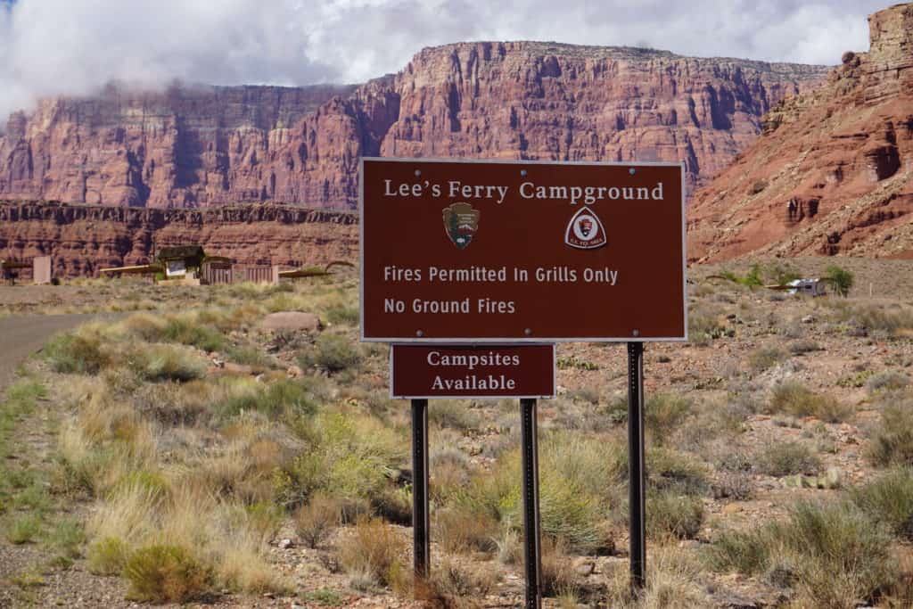 Camping by the Colorado River in Lees Ferry Campground in Arizona - RV Hive