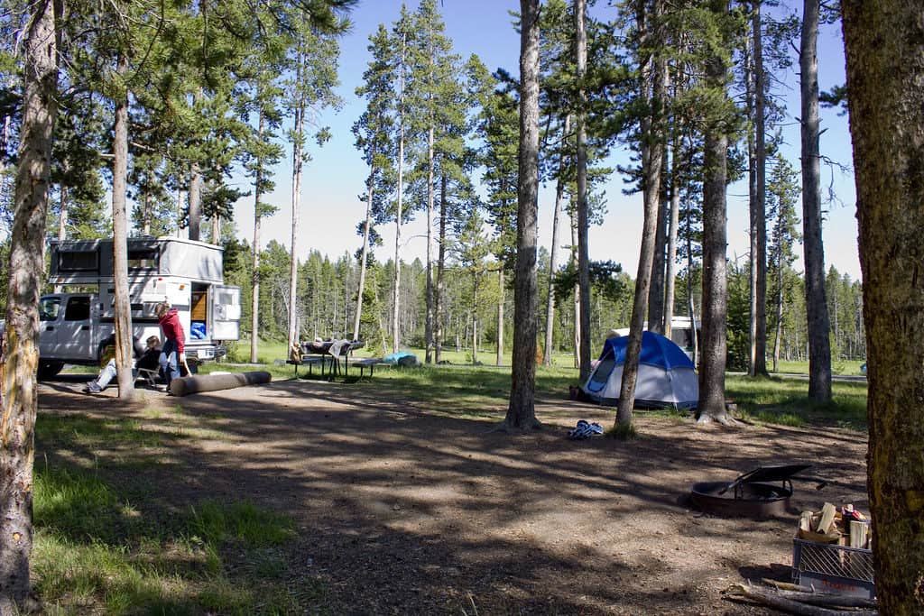 Yellowstone National Park 12 RV Parks and Campgrounds inside the Park